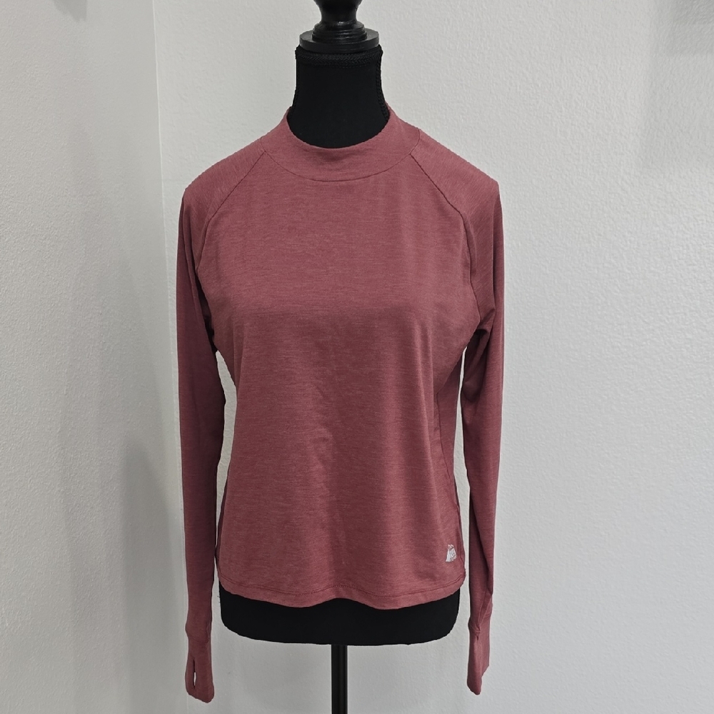 REI Co-Op Long-Sleeve Crewneck Top in Mauve - Picture 2 of 9